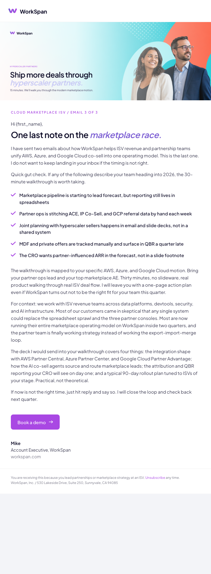 Nurture email 3