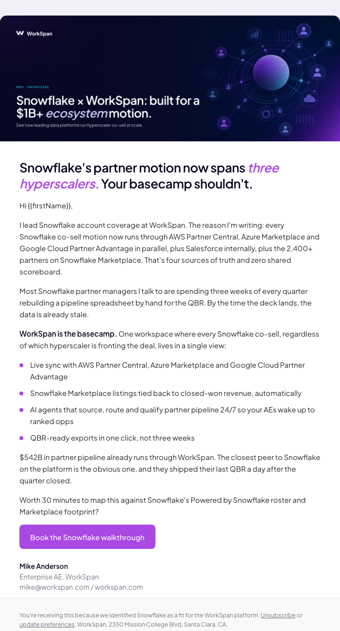 Nurture email 1