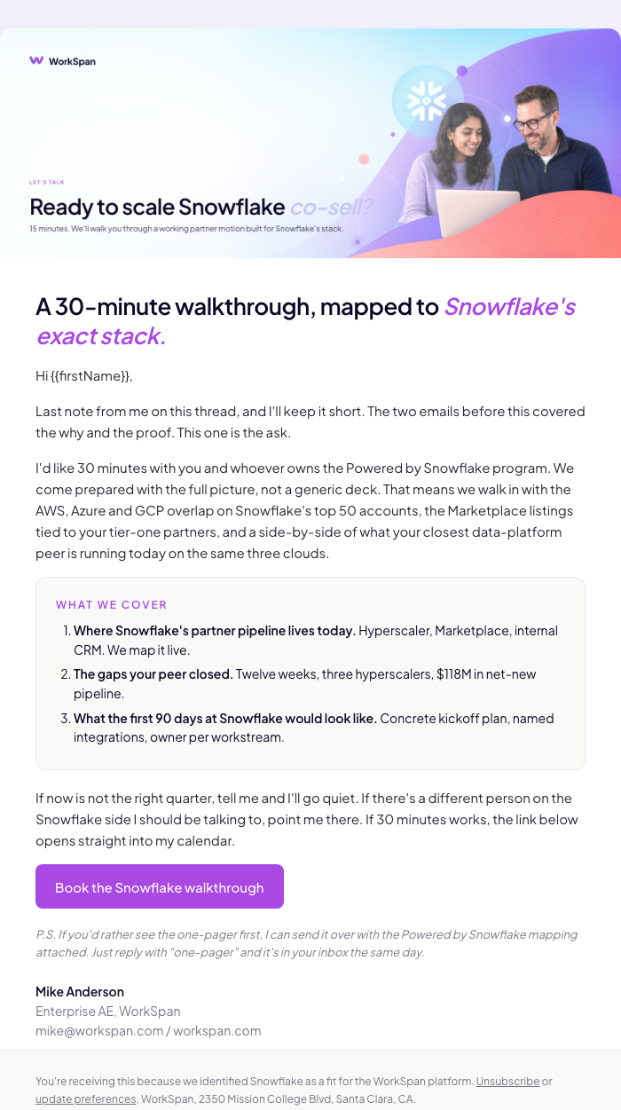Nurture email 3